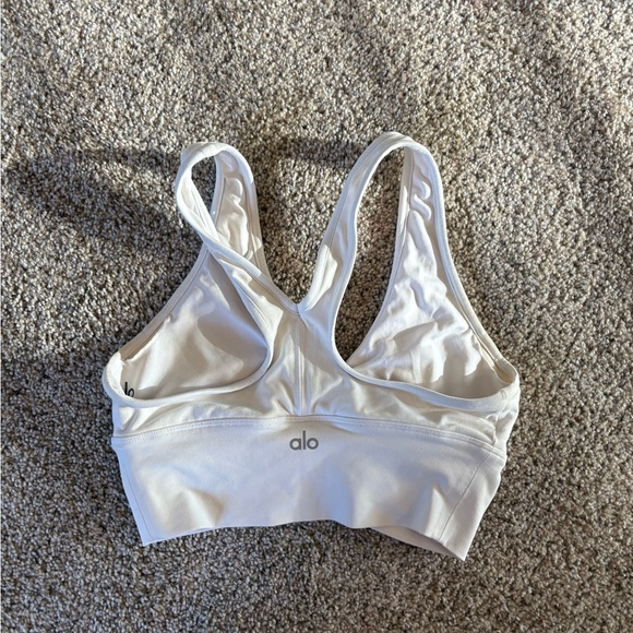 Alo Yoga Wild Thing Sport Bra White - Picture 2 of 5